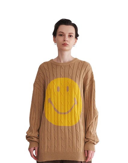 Smiley Knit Top