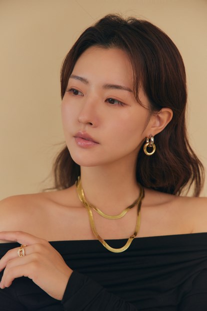 Double Chain Necklace 歐美雙層粗蛇鍊