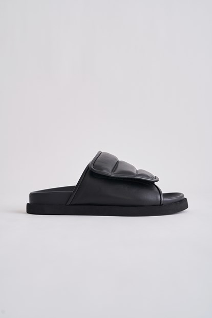 Padded-Strap Flat Sandal